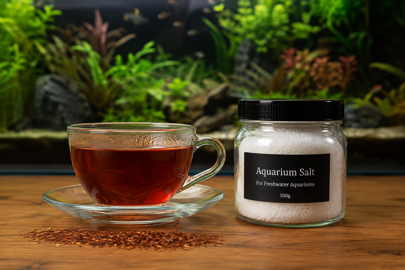 How to treat ich (white spot disease) successfully in freshwater aquariums with salt and rooibos tea
