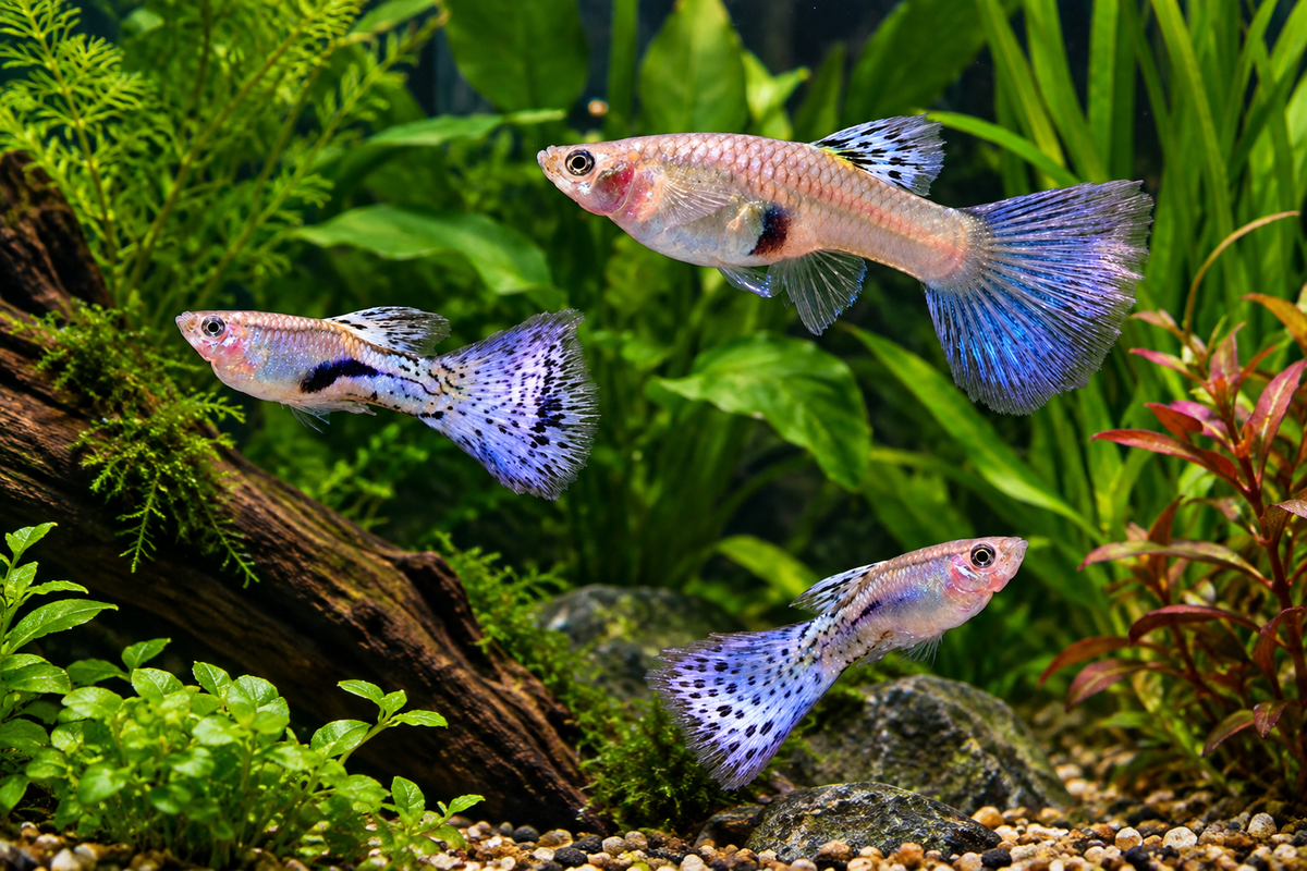 Blue Grass Guppy MALES