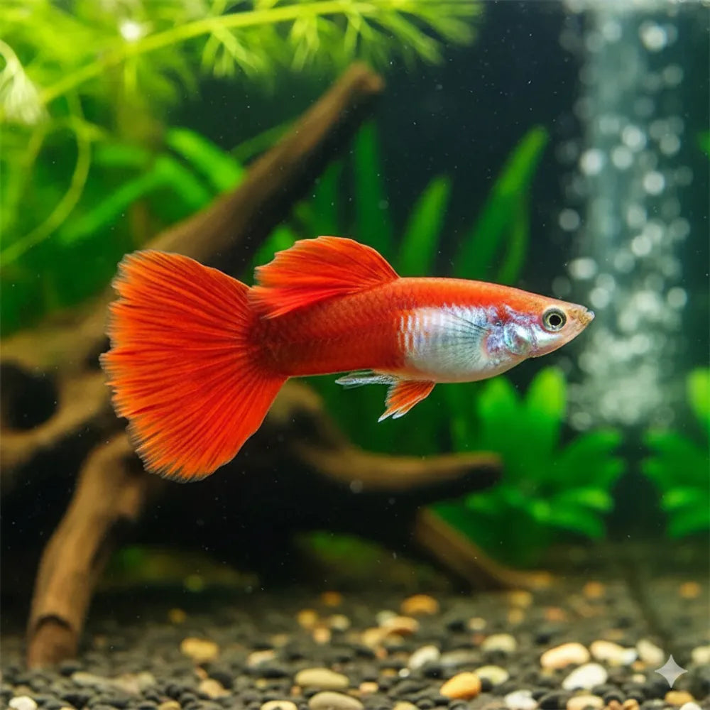 Red Blonde Guppy